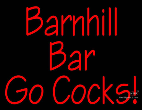 Custom Barnhill Bar Go Cocks Neon Sign  