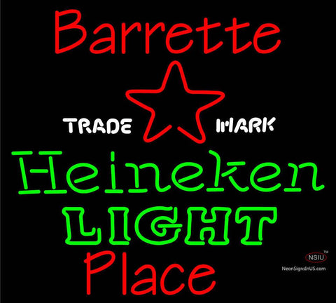 Custom Barrette Place Neon Sign  