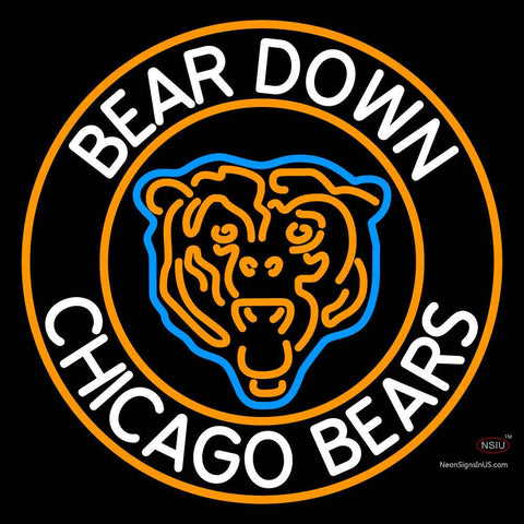 Custom Bear Down Chicago Bears Neon Sign  