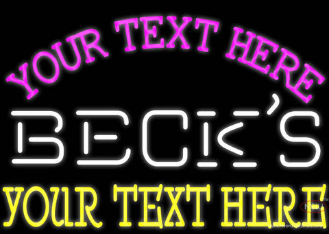 Custom Becks Neon Beer Sign 
