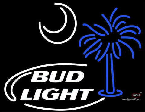 Custom Bud Light Palm Tree With Sun Neon Sign  
