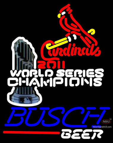 Custom  World Series Champions Logo Neon Sign  