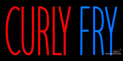Custom Curly Fry Neon Sign  