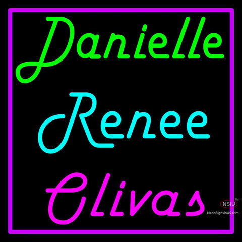 Custom Danielle Renee Olivas Neon Sign  