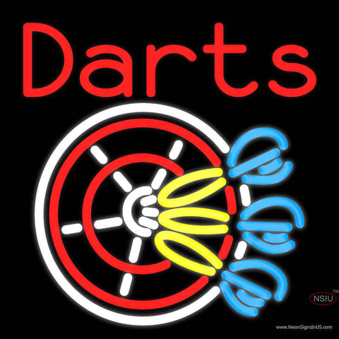 Custom Darts With Logo Real Neon Glass Tube Neon Sign