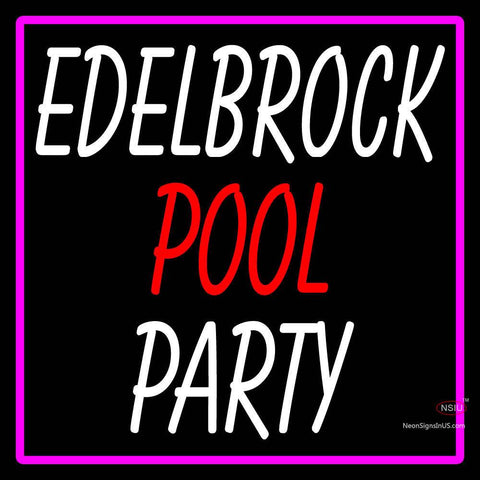 Custom Edelbrock Pool Party Neon Sign  