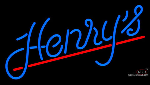 Custom Henrys Logo Neon Sign  