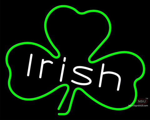 Custom Irish Clover Leaf Logo Neon Sign 