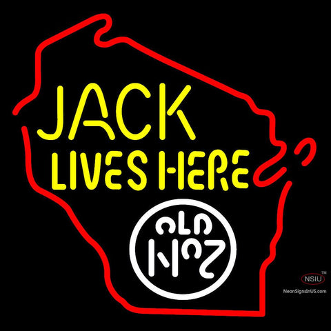 Custom Jack Lives Here Old No  Neon Sign  