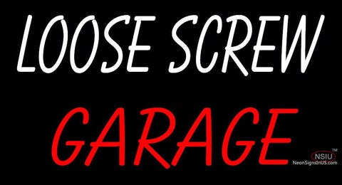 Custom Loose Screw Garage Logo Neon Sign  