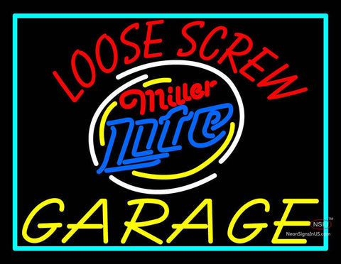 Custom Loose Screw Garage Logo Neon Sign  
