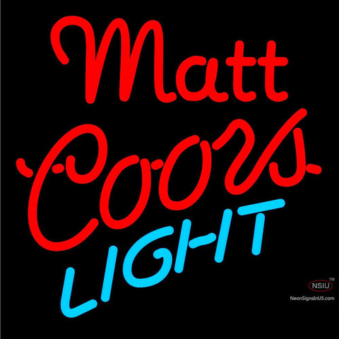 Custom Matt Coors Light Neon Sign  