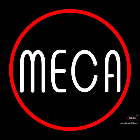 Custom Meca Logo With Border Neon Sign  
