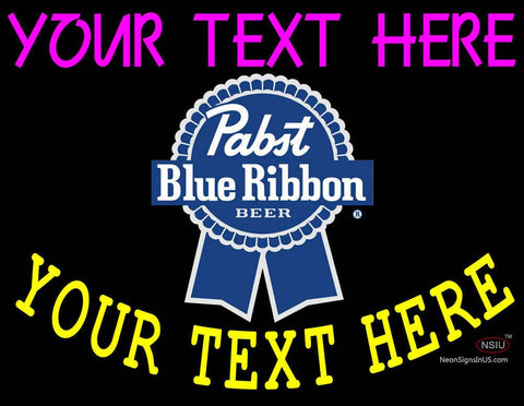 Custom Pabst Blue Ribbon Neon Beer Sign  