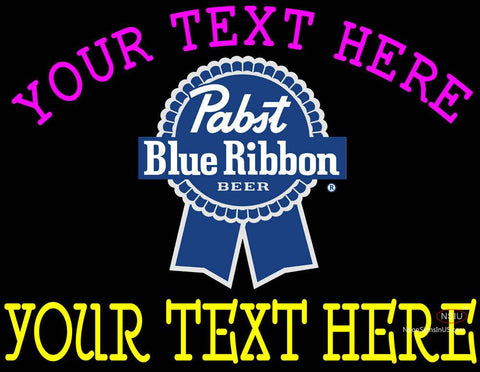Custom Pabst Blue Ribbon Neon Beer Sign 