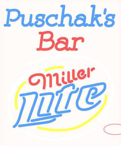 Custom Puschak Bar Real Neon Glass Tube Neon Sign 