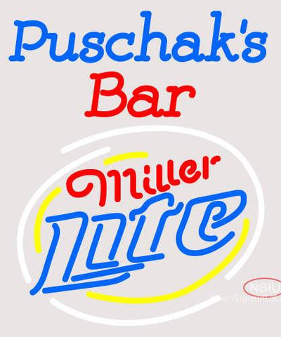 Custom Puschak Bar Neon Sign