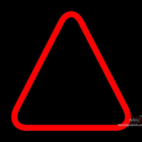 Custom Red Triangle Logo Neon Sign  