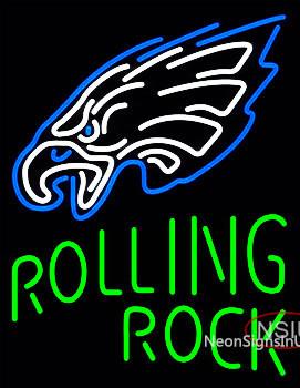 Custom Rolling Rock Philadelphia Eagles Neon Sign  