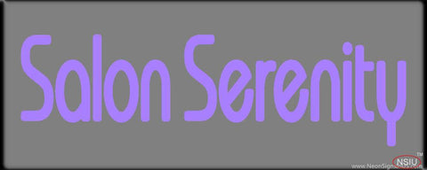 Custom Salon Serenity Real Neon Glass Tube Neon Sign 