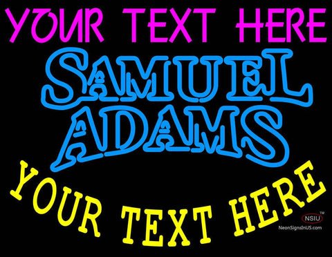 Custom Samuel Adams Double Line Neon Beer Sign  