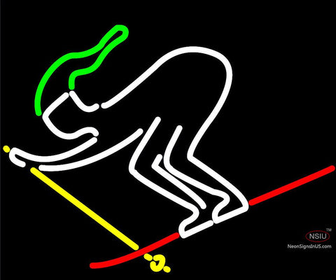 Skier Neon Sign 