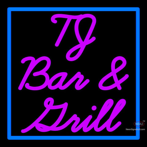 Custom Tj Bar And Grill Neon Sign  