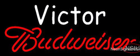 Custom Victor Budweiser Neon Sign  