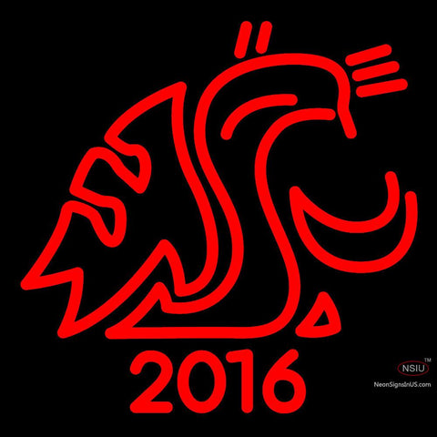 Custom Washington State Cougars Alternate  Logo Neon Sign  
