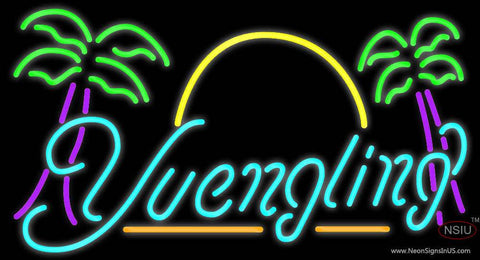 Yuengling with Palm Trees Real Neon Glass Tube Neon Sign