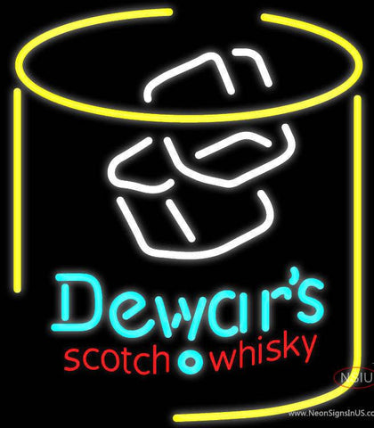 Dewars Scotch whisky Real Neon Glass Tube Neon Sign x 