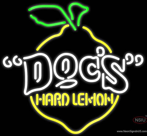 Docs Hard Lemon Real Neon Glass Tube Neon Sign 