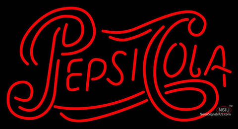 Double Stroke Pepsicola Neon Sign 