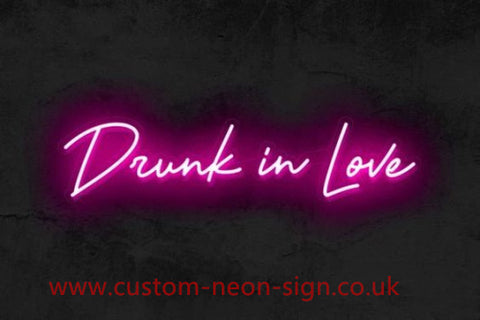 Drunk In Love Red Wedding Home Deco Neon Sign 