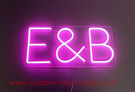 E And B Wedding Home Deco Neon Sign 