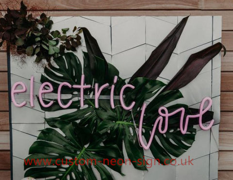 Electric Love Wedding Home Deco Neon Sign 