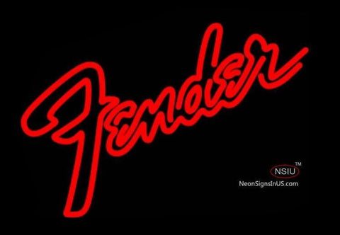 Red Fender Neon Sign 