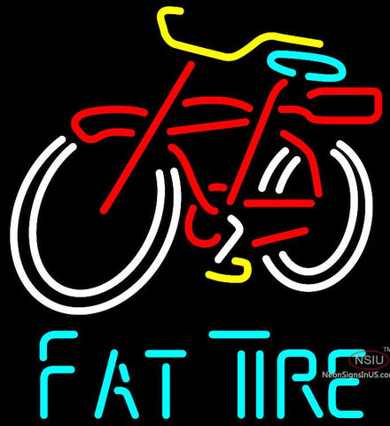Fat Tire Amber Ale Schwinn Style Bicycle Neon Sign x 