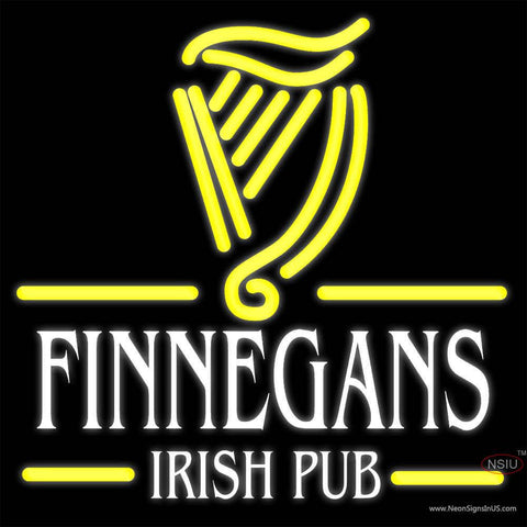 Finnegans Irish Pub Real Neon Glass Tube Neon Sign x 