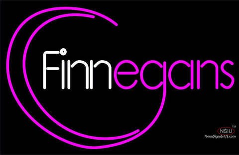 Finnegans Logo Text Neon Sign 