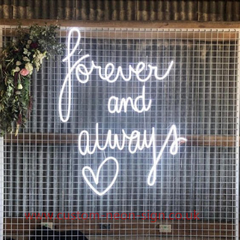 Forever And Always Wedding Home Deco Neon Sign 