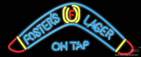 Fosters Lager Boomerang Neon Beer Sign