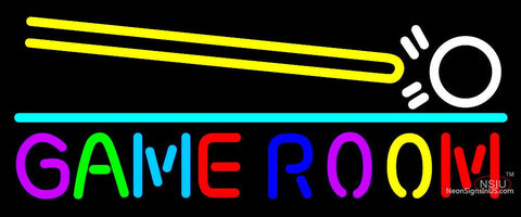 Game room Cue Stick Neon Sign 