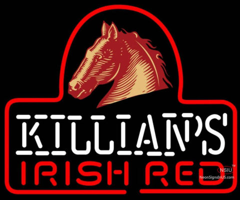 George Killians Irish Red Horse Head Neon Beer Sign 