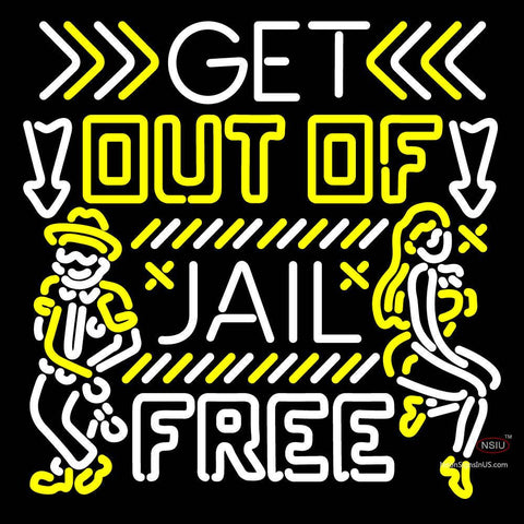Get Out Of Jail Neon Sign 