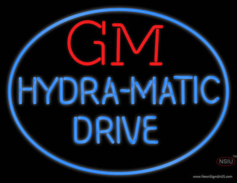 Gm Hydra Matic Drive Real Neon Glass Tube Neon Sign 