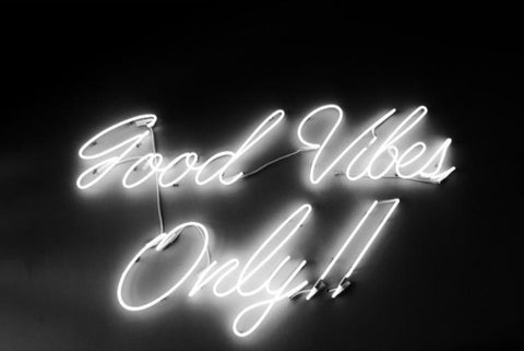 Good Vibes Only Real Neon Glass Tube Neon Sign 