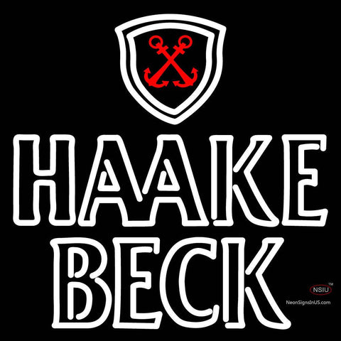 Haake Becks Logo Neon Sign