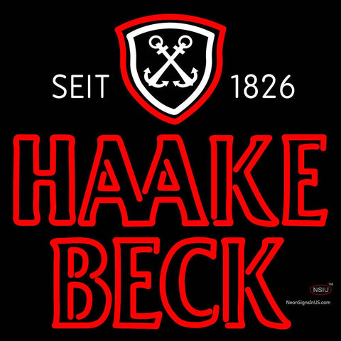 Haake Becks Neon Beer Sign 