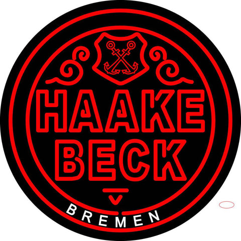 Haake Becks Beer Neon Sign 